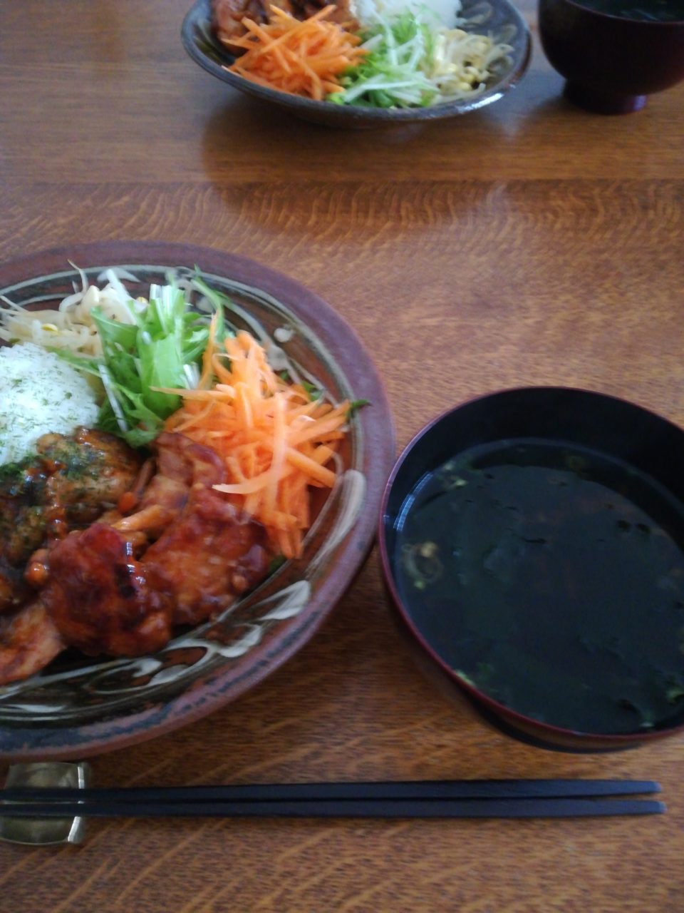 取り付け黒酢甘酢あん
甘い