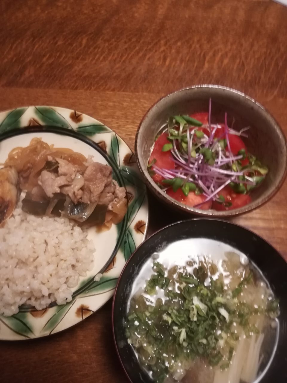 大根と豚肉炒め
しらたき入り