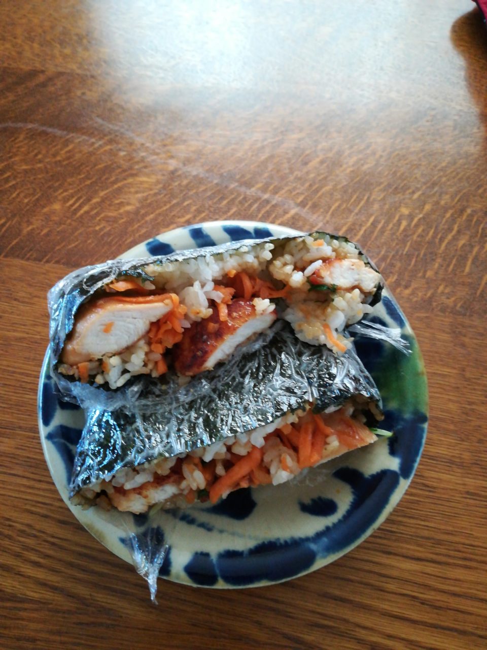 おにぎらず
3日連続