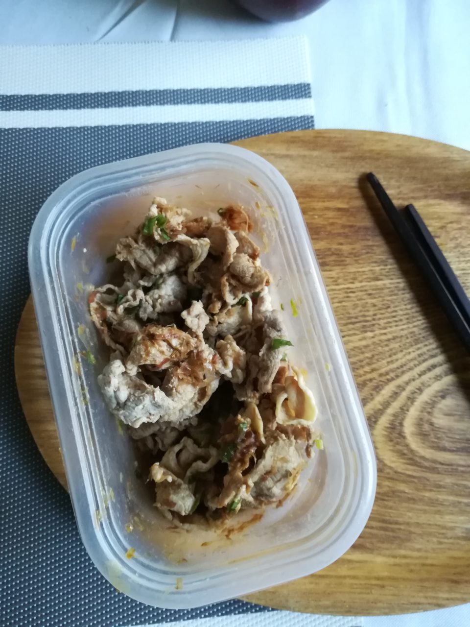 うま豚→揚げネギ、玉ねぎサラダ